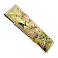 Mother of Pearl Money Clip - Colorful Clover & Butterfly Lucky Cash Clamp