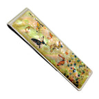 Mother of Pearl Money Clip - Colorful Clover & Butterfly Lucky Cash Clamp