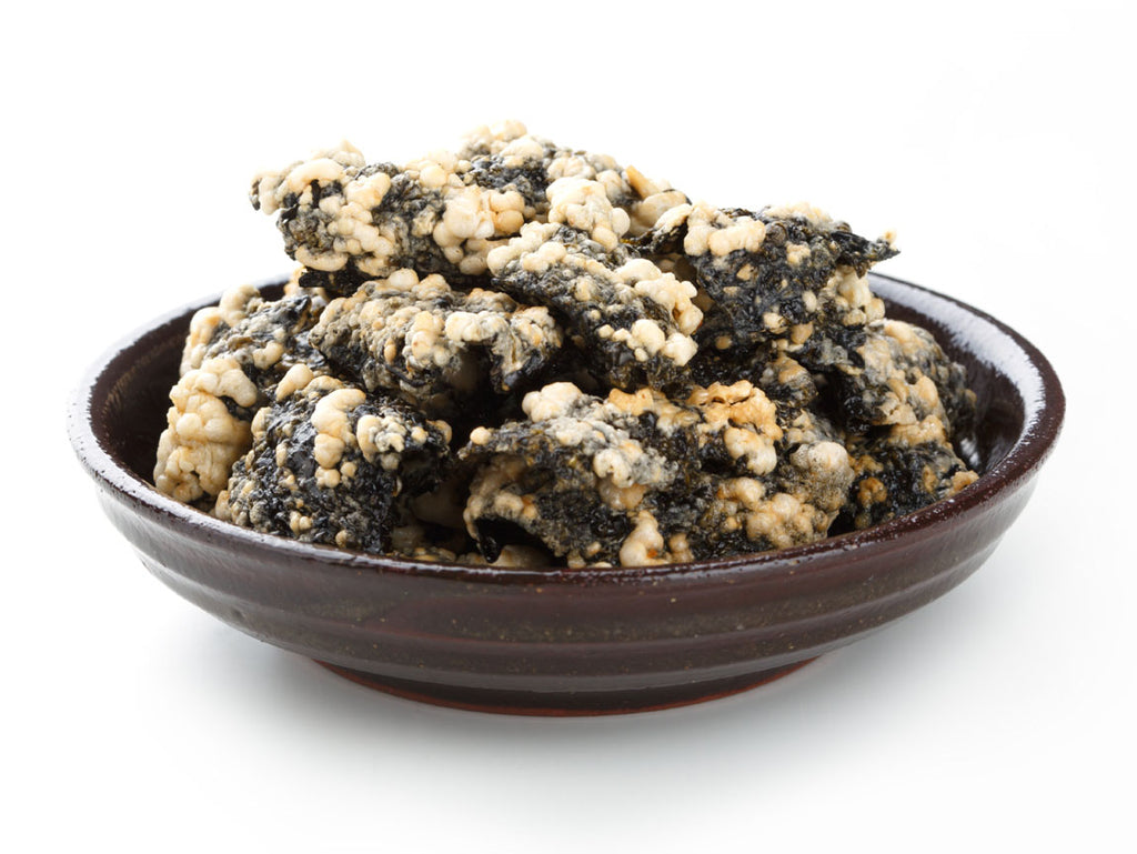 Seaweed Sweet Rice Crisps (8-Pack) - Savory Korean Kim Bugak Snack for Side Dish
