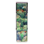 Mother of Pearl Money Clip with Apricot Flower and House Design