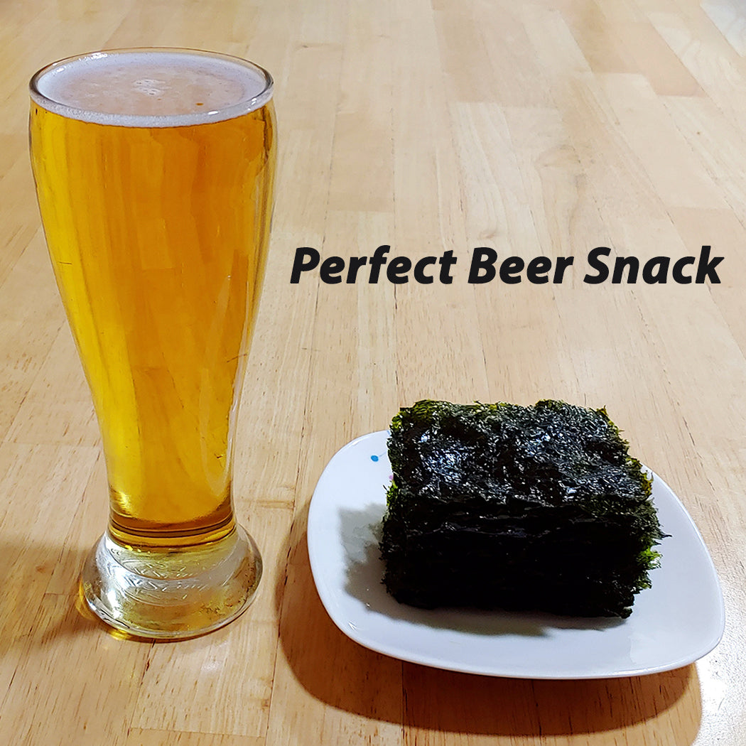Premium Original Roasted Seasoned Seaweed Thins (12-Pack) - Savory Korean Sushi Nori Laver Snack