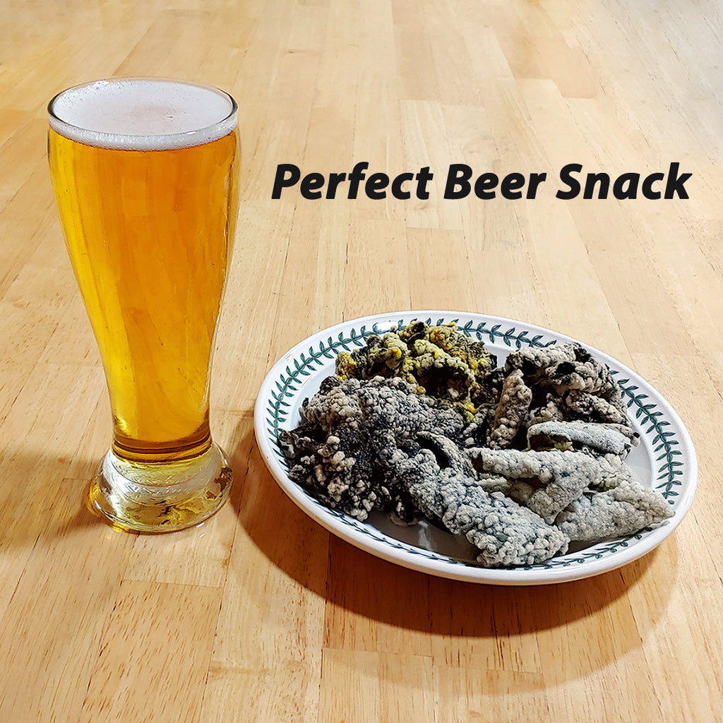 Kelp Seaweed Sweet Rice Crisps (8-Pack) - Savory Korean Kim Bugak Snack