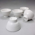Korean 5-Person White Porcelain Tea Set - Traditional Tea Ceremony Service Set