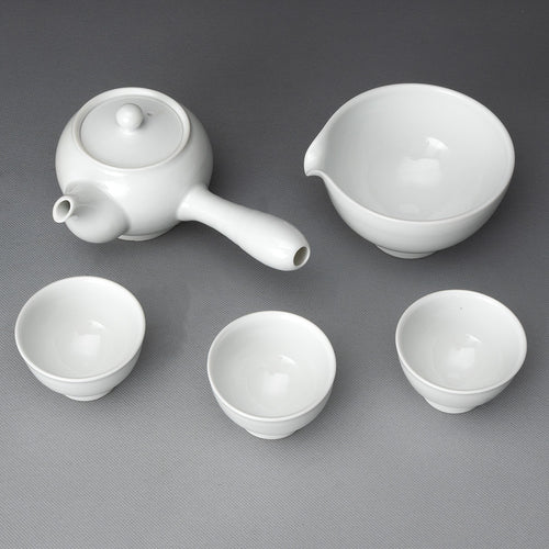 韓国 3人用 白磁茶器セット - 伝統茶道サービスセット