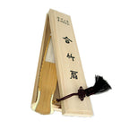 Premium Hand Painted Snowy Riverside Pavilion Folding Fan - White Paper Bamboo Wood Home Deco