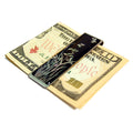 Mother of Pearl Money Clip - Orchid Design