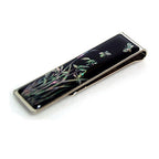 Mother of Pearl Money Clip - Orchid Design