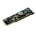 Mother of Pearl Money Clip - Peony Flower Design Luxury Prosperity Symbol