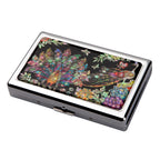 Mother of Pearl Peacock Cigarette Case for 100S King Size - Card Cash Holder Wallet