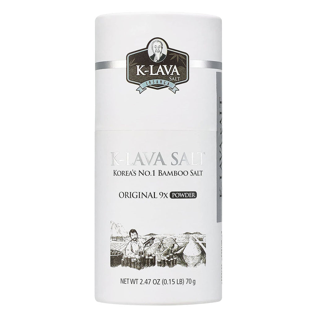 K-LAVA 9x Roasted Bamboo Salt Powder (70g) – Premium Korean Alkaline Salt