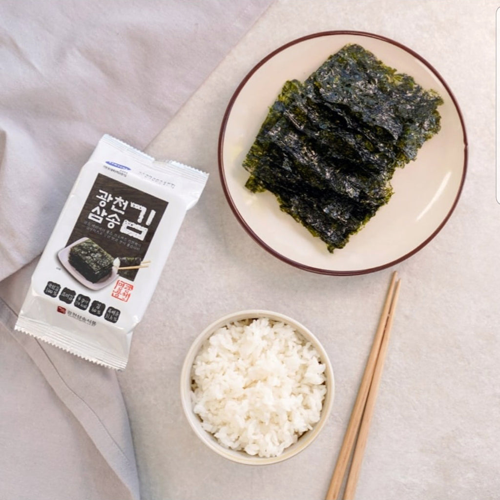 Premium Original Roasted Seasoned Seaweed Thins (12-Pack) - Savory Korean Sushi Nori Laver Snack