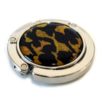  Mother of Pearl Tiger Skin Foldable Purse Bag Caddy Handbag Holder Hanger Hook
