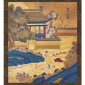 Wall Art Decor Hanging Scroll Asian Folk Carp Painting