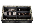 Mother of Pearl Angel Sunglasses Box Eyeglasses Display Storage Organizer Case
