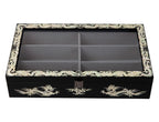Mother of Pearl Dragon Wood Sunglasses Box Eyeglasses Display Storage Organizer
