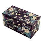 Mother of Pearl Black Wood Noble Plant Jewelry Treasure Trinket Box Chest Case 