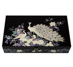 Mother of Pearl Peacock Sunglass Box Eyeglasses Display Storage Show Case Holder