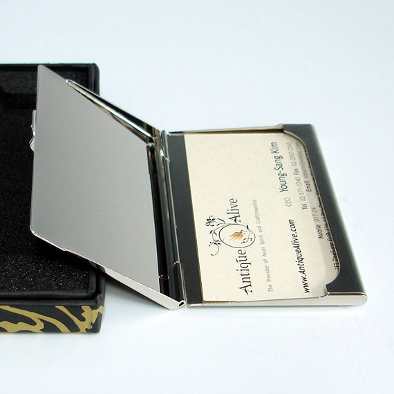 Mother of Pearl Business Card Case Credit Bank Name Money ID Holder Thin Wallet