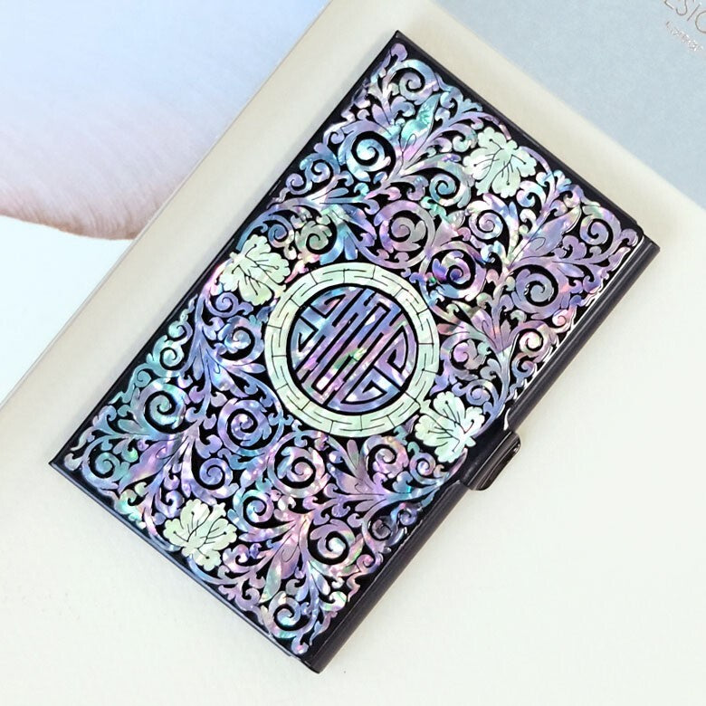 MOP Chinese Charm Design Pocket Handbag Business Name Credit ID Card Case Holder