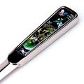 Mother of Pearl Letter Opener Metal Sword Blade Desk Envelope Cutter Slitter