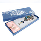 MOP Wedding Favor Bridal Round Cosmetic Makeup Hand Vanity Pouch Beauty Mirror