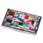 Mother of Pearl Business Credit Bank Card Case Name Money ID Holder Thin Wallet
