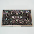 Mother of Pearl Metal Business Credit Name Wallet ID Debit Mini Card Holder Case