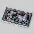 MOP Butterfly Design Womens Lady Business Credit Name ID Card Case Purse Wallet