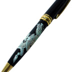 Mother of Pearl Retractable Dragon Luxury Handmade Executive Gift Ballpoint Pen