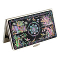 MOP Bamboo Orchid Plum Flower Design Business Credit Name ID Card Case Holder 