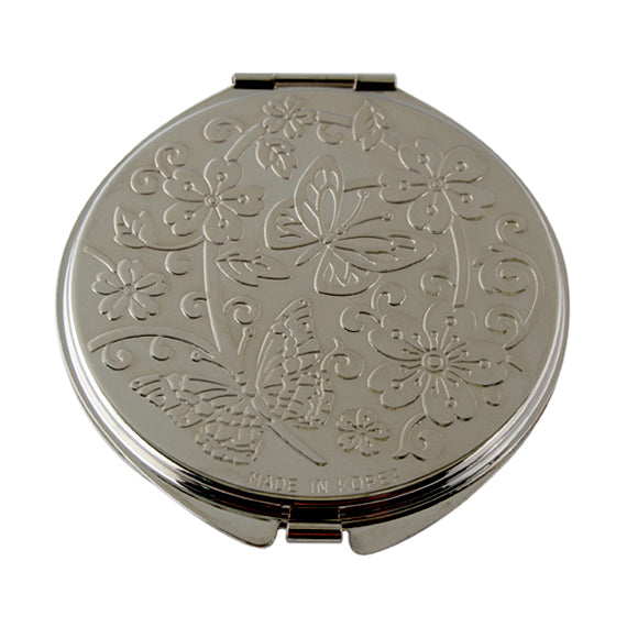 Korean Dragon Shell Compact Mirror – Bold Mother of Pearl Purse Makeup Mirror