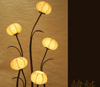Mulberry Yellow Paper Ball Art Shade Lantern Asian Table Floor Touch Light Lamp