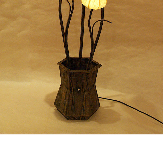 Mulberry Yellow Paper Ball Art Shade Lantern Asian Table Floor Touch Light Lamp