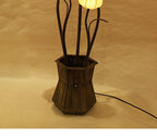 Mulberry Yellow Paper Ball Art Shade Lantern Asian Table Floor Touch Light Lamp