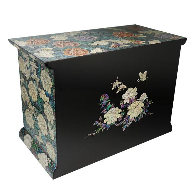 Mother of Pearl Luxury Drawer Wood Big Jewelry Box Keepsake Trinket Chest Case
