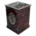 Mother of Pearl Inlay Red Lacquer Wood Jewelry Trinket Drawer Keepsake Box Case