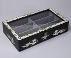 Mother of Pearl Dragon Wood Sunglasses Box Eyeglasses Display Storage Organizer