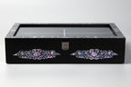 Mother of Pearl Wood Sunglasses Box Eyeglasses Display Storage Organizer Holder 