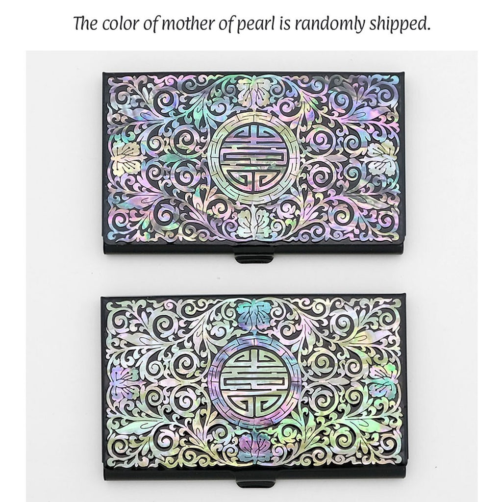MOP Chinese Charm Design Pocket Handbag Business Name Credit ID Card Case Holder