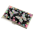 MOP Butterfly Flower Design Cash Money Business Credit Name Card Holder Wallet