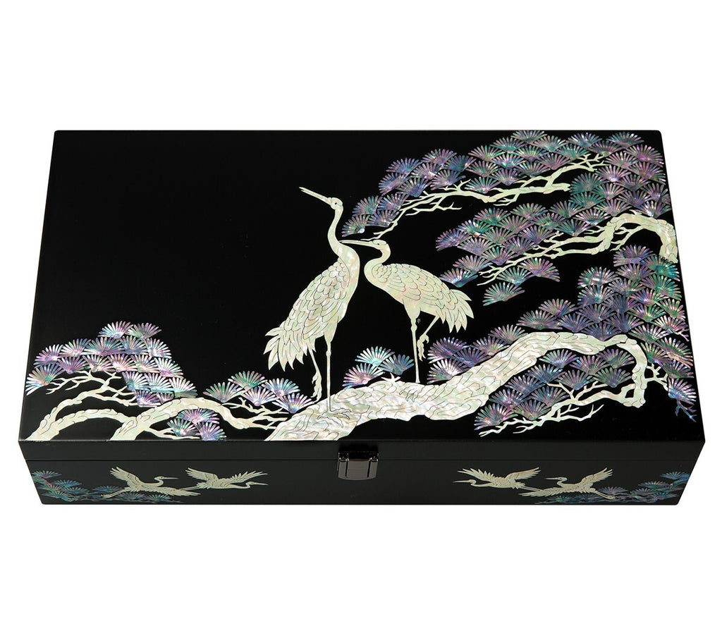 Mother of Pearl Bird Sunglass Box Eyeglasses Display Storage Show Case Holder