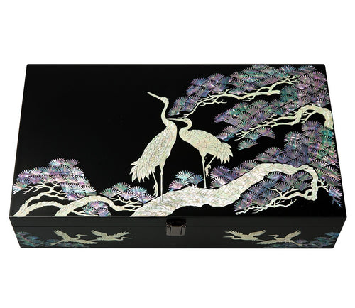 Mother of Pearl Bird Sunglass Box Eyeglasses Display Storage Show Case Holder