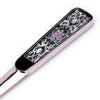 Mother of Pearl Metal Sword Blade Desk Gift Envelope Letter Opener Cutter Knife