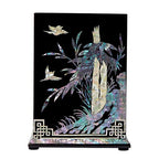 Mother of Pearl Desk Wood Stand Pen Pencil Brush Holder Case Box Gift Storage