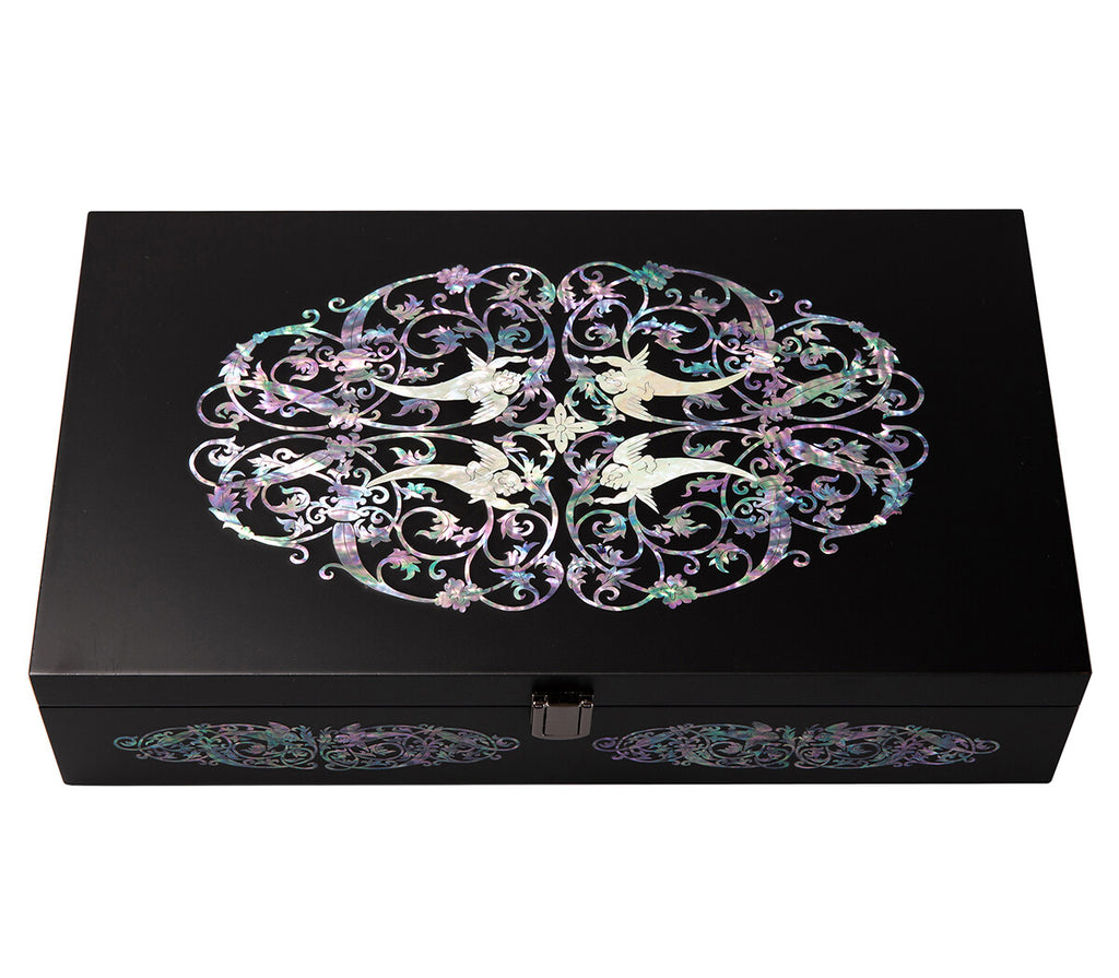 Mother of Pearl Archangel Sunglass Box Eyeglasses Display Storage Case Organizer
