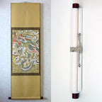 Wall Art Interior Decor Hanging Scroll Korean Folk Red New Dragon Painting Print
