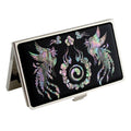 Mother of Pearl Phoenix Design Business Card Case Credit Name ID Wallet Holder