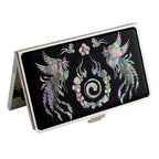 Mother of Pearl Phoenix Design Business Card Case Credit Name ID Wallet Holder