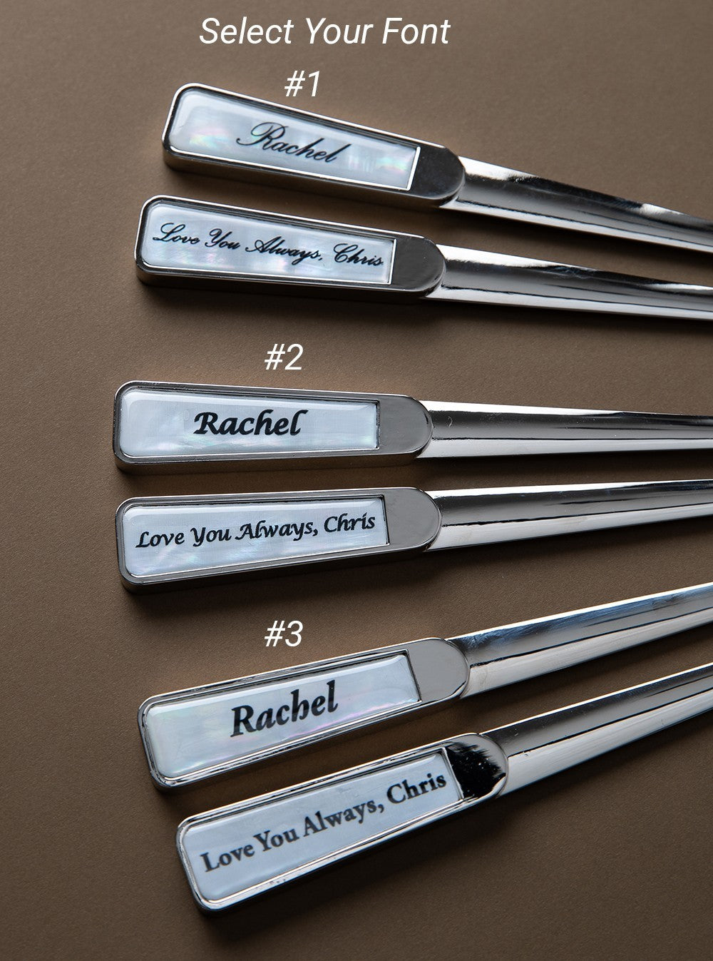 Personalized Mother of Pearl Letter Opener, Custom Name Mail Envelope Opener