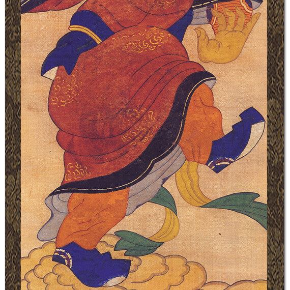 Chinese Zodiac Sign 12 Animals Horse Wall Hanging Scroll Korean Folk Painting